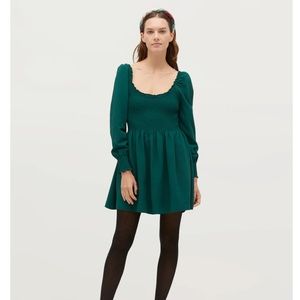 Hill House The Norah Nap Dress - dark green, size large